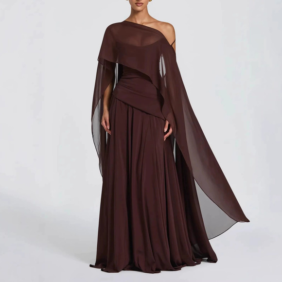 Forever 21 Pants - Forever 21 Summer Deep Brown Shawl Slim-Fit Elegant 3-Piece Set